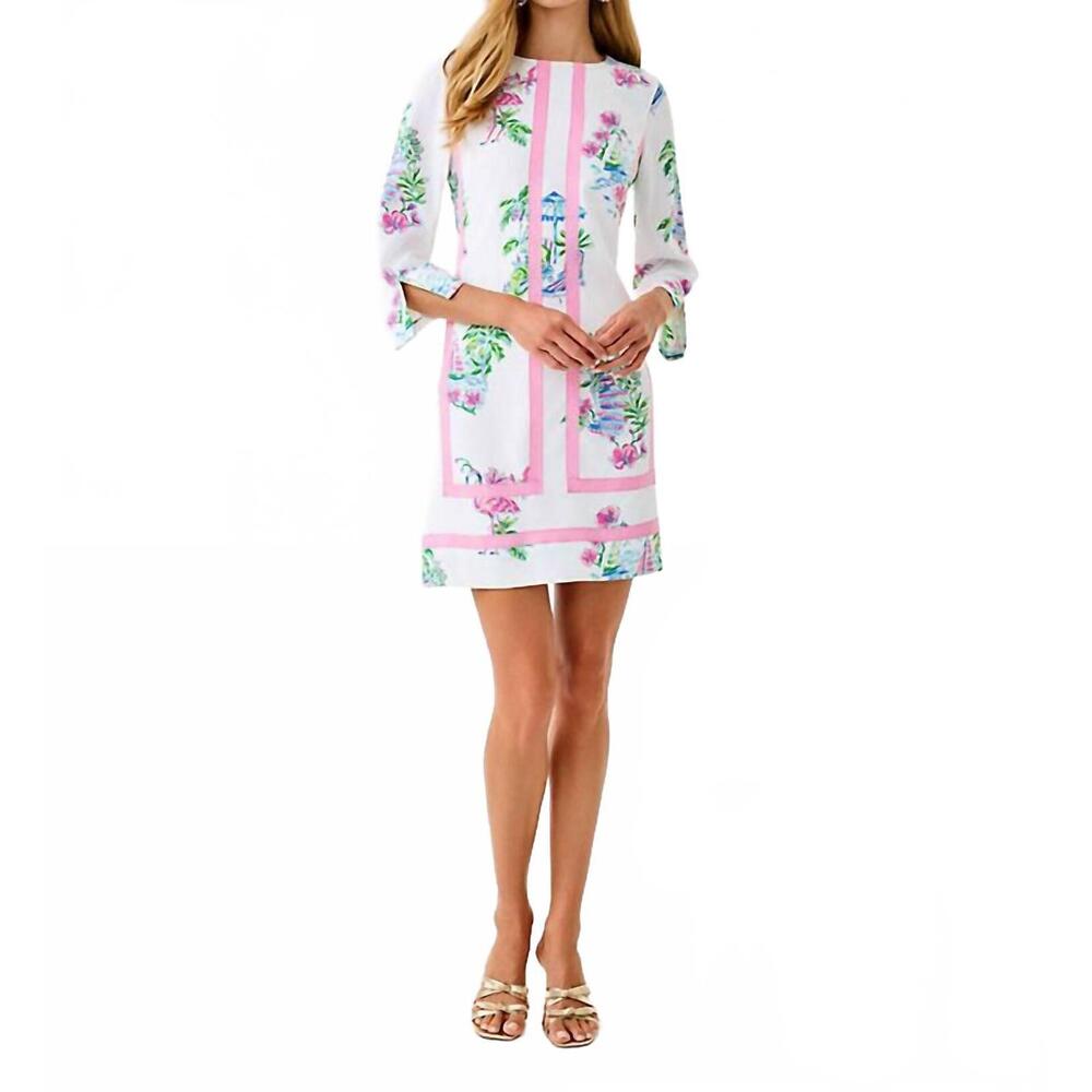 NEW LILLY PULITZER margaux mini dress in resort white - Picture 4 of 6